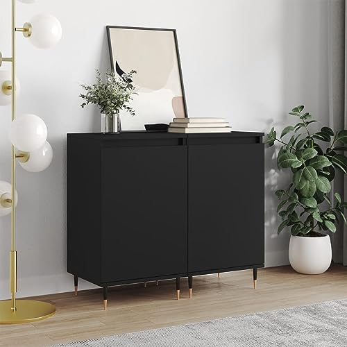 Makastle 2er Set Sideboards Aufbewahrungsschrank Aufbewahrungsmöbel Standschrank Beistellschrank Flurschrank, Schwarz 40x35x70 cm Holzwerkstoff Makastle 2er Set Sideboards Aufbewahrungsschrank Aufbewahrungsmöbel Standschrank Beistellschrank Flurschrank, Schwarz 40x35x70 cm Holzwerkstoff von Makastle