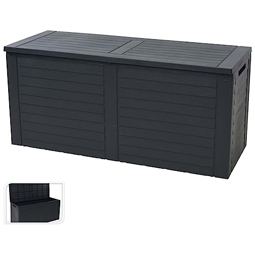 Makastle Auflagenbox Kissenbox Aufbewahrungsbox Gartenbox Kissentruhe Gartenmöbel Truhe Box Kiste perfekt für Outdoor Garten Terrasse, 240 L von Makastle