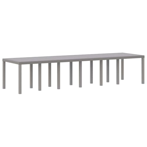 Makastle Ausziehbarer Gartentisch, Rechteckiger Terrassentisch mit Metallrahmen für Balkon, Terrasse, Hinterhof, Wasserdicht, 350x100x73 cm Hellgrau Poly-Rattan Makastle Ausziehbarer Gartentisch, Rechteckiger Terrassentisch mit Metallrahmen für Balkon, Terrasse, Hinterhof, Wasserdicht, 350x100x73 cm Hellgrau Poly-Rattan von Makastle
