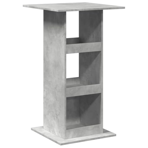 Makastle Bartisch Rechteckig mit 3 offene Fächer, Multifunktionstisch für Wohnzimmer Esszimmer, Tragend 75 kg, Betongrau 60x60x102 cm Holzwerkstoff Makastle Bartisch Rechteckig mit 3 offene Fächer, Multifunktionstisch für Wohnzimmer Esszimmer, Tragend 75 kg, Betongrau 60x60x102 cm Holzwerkstoff von Makastle