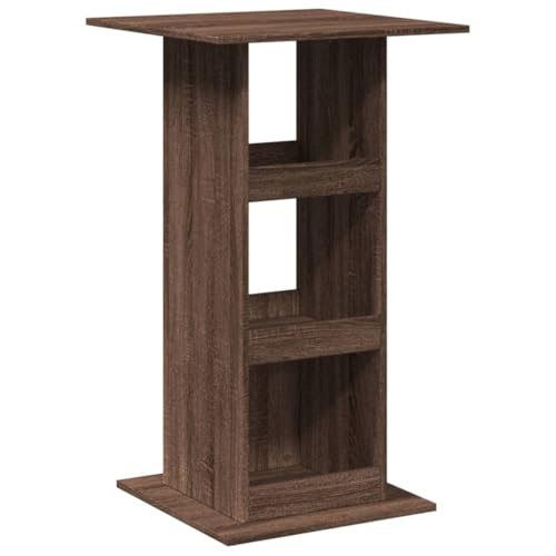 Makastle Bartisch Rechteckig mit 3 offene Fächer, Multifunktionstisch für Wohnzimmer Esszimmer, Tragend 75 kg, Braun Eiche 60x60x102 cm Holzwerkstoff Makastle Bartisch Rechteckig mit 3 offene Fächer, Multifunktionstisch für Wohnzimmer Esszimmer, Tragend 75 kg, Braun Eiche 60x60x102 cm Holzwerkstoff von Makastle