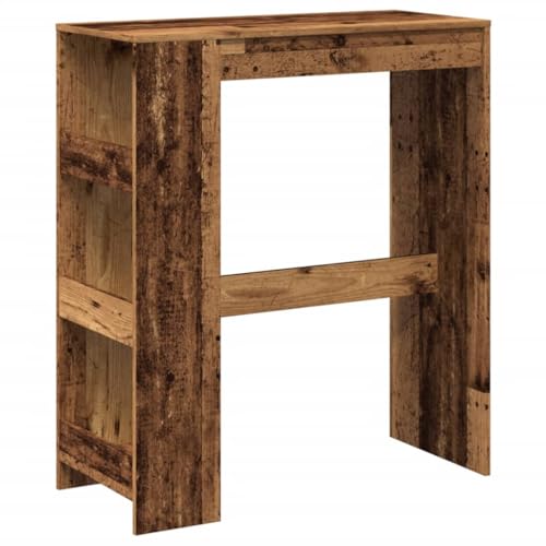 Makastle Bartisch Rechteckiger mit 3 offene Fächer, Thekentisch für Wohnzimmer Küche Esszimmer, Altholz-Optik 90x40x103,5 cm Holzwerkstoff Makastle Bartisch Rechteckiger mit 3 offene Fächer, Thekentisch für Wohnzimmer Küche Esszimmer, Altholz-Optik 90x40x103,5 cm Holzwerkstoff von Makastle