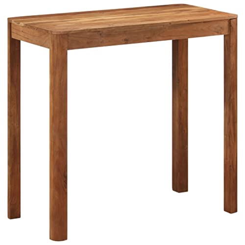 Makastle Bartisch mit Holzrahmen, Küchentisch mit Rechteckige Tischplatte für Cafés Wohnzimmer, Akazie 110x55x106 cm Honigfarbenes Makastle Bartisch mit Holzrahmen, Küchentisch mit Rechteckige Tischplatte für Cafés Wohnzimmer, Akazie 110x55x106 cm Honigfarbenes von Makastle