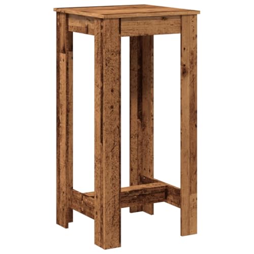 Makastle Bartisch mit Holzrahmen, Quadratischer Tisch, Stehtisch für Esszimmer Wohnzimmer, Tragend 80 kg, Altholz-Optik 51x50x103,5 cm Holzwerkstoff Makastle Bartisch mit Holzrahmen, Quadratischer Tisch, Stehtisch für Esszimmer Wohnzimmer, Tragend 80 kg, Altholz-Optik 51x50x103,5 cm Holzwerkstoff von Makastle