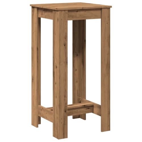 Makastle Bartisch mit Holzrahmen, Quadratischer Tisch, Stehtisch für Esszimmer Wohnzimmer, Tragend 80 kg, Artisan-Eiche 51x50x103,5 cm Holzwerkstoff Makastle Bartisch mit Holzrahmen, Quadratischer Tisch, Stehtisch für Esszimmer Wohnzimmer, Tragend 80 kg, Artisan-Eiche 51x50x103,5 cm Holzwerkstoff von Makastle