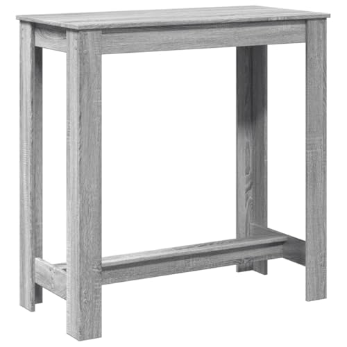 Makastle Bartisch mit Holzrahmen, Quadratischer Tisch, Stehtisch für Esszimmer Wohnzimmer, Tragend 90 kg, Grau Sonoma 102x50x103,5 cm Holzwerkstoff Makastle Bartisch mit Holzrahmen, Quadratischer Tisch, Stehtisch für Esszimmer Wohnzimmer, Tragend 90 kg, Grau Sonoma 102x50x103,5 cm Holzwerkstoff von Makastle