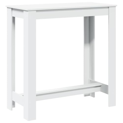 Makastle Bartisch mit Holzrahmen, Quadratischer Tisch, Stehtisch für Esszimmer Wohnzimmer, Tragend 90 kg, Weiß 102x50x103,5 cm Holzwerkstoff Makastle Bartisch mit Holzrahmen, Quadratischer Tisch, Stehtisch für Esszimmer Wohnzimmer, Tragend 90 kg, Weiß 102x50x103,5 cm Holzwerkstoff von Makastle