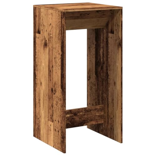 Makastle Bartisch mit Holzrahmen, Rechteckiger Thekentisch, Stehtisch für Küche Wohnzimmer, Tragend 80 kg, Altholz-Optik 51x50x103,5 cm Holzwerkstoff Makastle Bartisch mit Holzrahmen, Rechteckiger Thekentisch, Stehtisch für Küche Wohnzimmer, Tragend 80 kg, Altholz-Optik 51x50x103,5 cm Holzwerkstoff von Makastle
