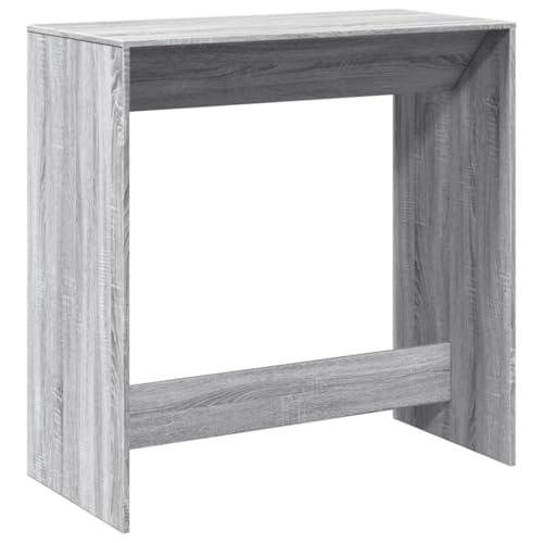 Makastle Bartisch mit Holzrahmen, Rechteckiger Thekentisch, Stehtisch für Küche Wohnzimmer, Tragend 80 kg, Grau Sonoma 102x50x103,5 cm Holzwerkstoff Makastle Bartisch mit Holzrahmen, Rechteckiger Thekentisch, Stehtisch für Küche Wohnzimmer, Tragend 80 kg, Grau Sonoma 102x50x103,5 cm Holzwerkstoff von Makastle