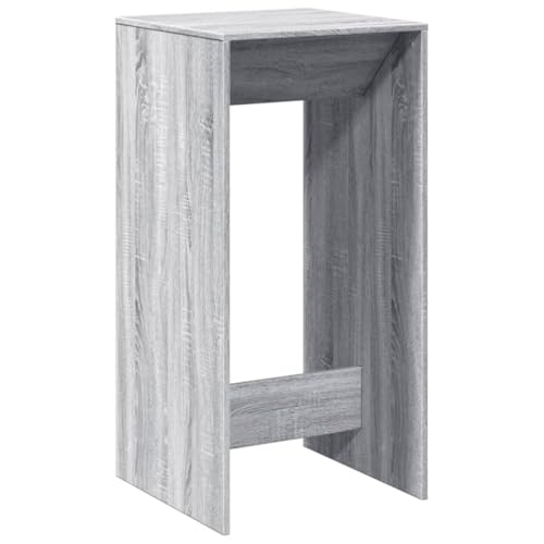 Makastle Bartisch mit Holzrahmen, Rechteckiger Thekentisch, Stehtisch für Küche Wohnzimmer, Tragend 80 kg, Grau Sonoma 51x50x103,5 cm Holzwerkstoff Makastle Bartisch mit Holzrahmen, Rechteckiger Thekentisch, Stehtisch für Küche Wohnzimmer, Tragend 80 kg, Grau Sonoma 51x50x103,5 cm Holzwerkstoff von Makastle