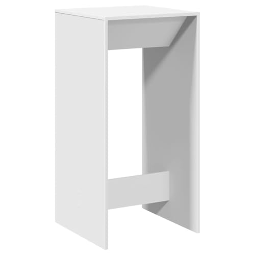 Makastle Bartisch mit Holzrahmen, Rechteckiger Thekentisch, Stehtisch für Küche Wohnzimmer, Tragend 80 kg, Weiß 51x50x103,5 cm Holzwerkstoff Makastle Bartisch mit Holzrahmen, Rechteckiger Thekentisch, Stehtisch für Küche Wohnzimmer, Tragend 80 kg, Weiß 51x50x103,5 cm Holzwerkstoff von Makastle