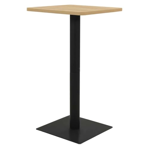 Makastle Bistrotisch Quadratische, Biertisch mit Stahlrahmen für Wohnzimmer Restaurant, Eichefarben & Schwarzer 60x60x107 cm Melamin-Spanplatte Makastle Bistrotisch Quadratische, Biertisch mit Stahlrahmen für Wohnzimmer Restaurant, Eichefarben & Schwarzer 60x60x107 cm Melamin-Spanplatte von Makastle
