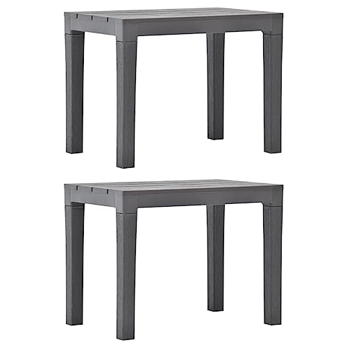 Makastle Gartenbänke Holz-Optik 2er Set, kleine Sitzbank Robust für Flur, Bad, oder Schlafzimmer, Leicht zu bewegen, Moccafarben Kunststoff 60 x 38,5 x 45 cm Makastle Gartenbänke Holz-Optik 2er Set, kleine Sitzbank Robust für Flur, Bad, oder Schlafzimmer, Leicht zu bewegen, Moccafarben Kunststoff 60 x 38,5 x 45 cm von Makastle