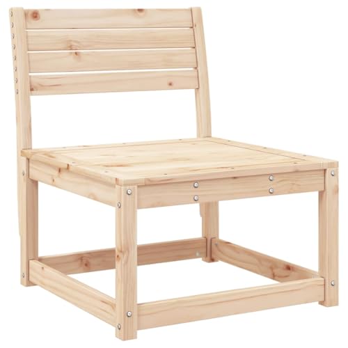 Makastle Gartensofa Rechteckig mit Massivholzrahmen, Loungesessel mit Lattenrost-Rückenlehne für Terrasse Balkon, Natur 63,5 x 73 x 78 cm Kiefer Makastle Gartensofa Rechteckig mit Massivholzrahmen, Loungesessel mit Lattenrost-Rückenlehne für Terrasse Balkon, Natur 63,5 x 73 x 78 cm Kiefer von Makastle