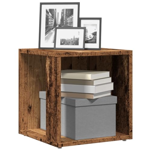 Makastle Kleiner Beistelltisch mit offenen Fäch, Kaffeetisch Nachttisch Betttisch Sofatisch für Wohnzimmer und Schlafzimmer, Altholz-Optik 33x33x34 cm Holzwerkstoff Makastle Kleiner Beistelltisch mit offenen Fäch, Kaffeetisch Nachttisch Betttisch Sofatisch für Wohnzimmer und Schlafzimmer, Altholz-Optik 33x33x34 cm Holzwerkstoff von Makastle