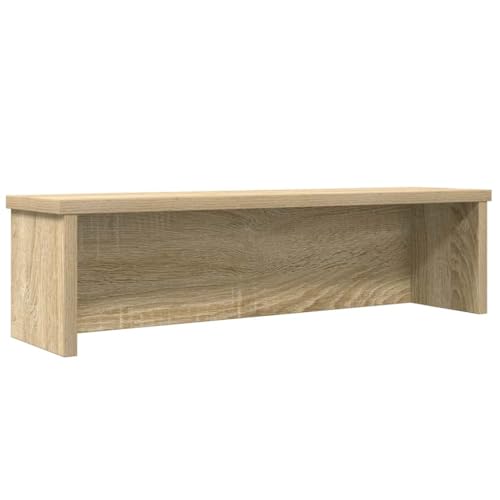 Makastle Küchenregal mit Regal, Küchenorganizer Stapelbar für Büro, Wohnzimmer, Robust, Nicht leicht zu verformen, Sonoma-Eiche 60x15x16 cm Holzwerkstoff von Makastle