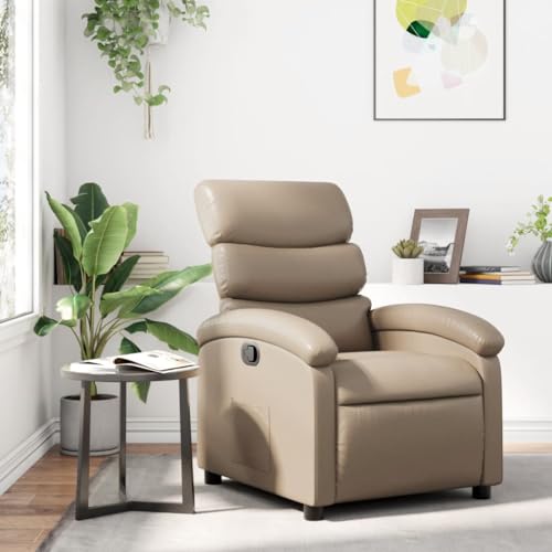 Makastle Moderner Relaxsessel mit Verstellbarer Rückenlehne und Fußteil, Lesesessel Einzelliege Sessel Wohnzimmer Schlafzimmer Einzel Liegesessel, Cappuccino-Braun Kunstleder Makastle Moderner Relaxsessel mit Verstellbarer Rückenlehne und Fußteil, Lesesessel Einzelliege Sessel Wohnzimmer Schlafzimmer Einzel Liegesessel, Cappuccino-Braun Kunstleder von Makastle