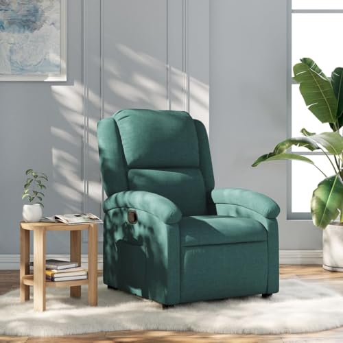 Makastle Moderner Relaxsessel mit Verstellbarer Rückenlehne und Fußteil, Lesesessel Einzelliege Sessel Wohnzimmer Schlafzimmer Einzel Liegesessel, Dunkelgrün Stoff Makastle Moderner Relaxsessel mit Verstellbarer Rückenlehne und Fußteil, Lesesessel Einzelliege Sessel Wohnzimmer Schlafzimmer Einzel Liegesessel, Dunkelgrün Stoff von Makastle