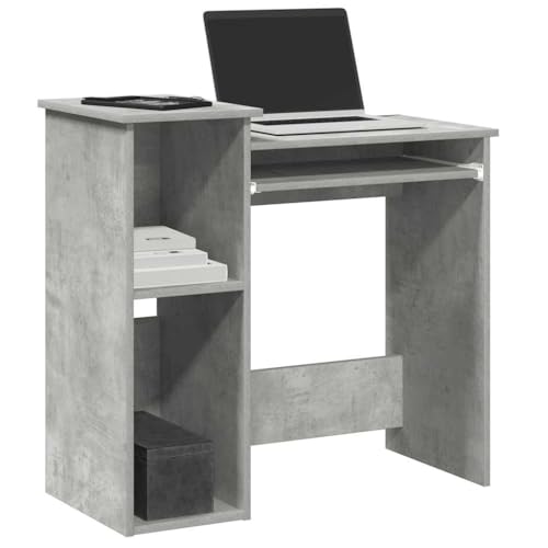 Makastle Moderner Schreibtisch, Home Office Kleiner Computertisch PC Tisch Arbeitstisch mit offenen Fächern, Bürotisch, Officetisch für Wohnzimmer, Betongrau 84x40x78 cm Holzwerkstoff Makastle Moderner Schreibtisch, Home Office Kleiner Computertisch PC Tisch Arbeitstisch mit offenen Fächern, Bürotisch, Officetisch für Wohnzimmer, Betongrau 84x40x78 cm Holzwerkstoff von Makastle