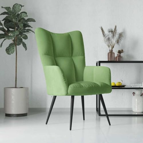 Makastle Moderner Sessel Wohnzimmer Einzelsofa Loungesessel Polstersessel Relaxsessel mit Armlehnen für Wohnzimmer Schlafzimmer, Hellgrün Samt Makastle Moderner Sessel Wohnzimmer Einzelsofa Loungesessel Polstersessel Relaxsessel mit Armlehnen für Wohnzimmer Schlafzimmer, Hellgrün Samt von Makastle