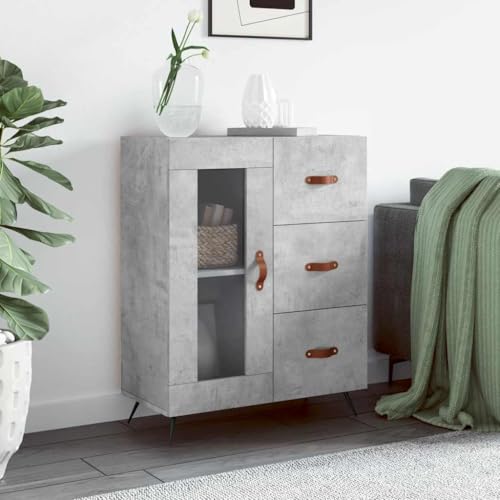 Makastle Modernes Sideboard Aufbewahrungsschrank Aufbewahrungsmöbel Standschrank Beistellschrank Flurschrank, Betongrau 69,5x34x90 cm Holzwerkstoff Makastle Modernes Sideboard Aufbewahrungsschrank Aufbewahrungsmöbel Standschrank Beistellschrank Flurschrank, Betongrau 69,5x34x90 cm Holzwerkstoff von Makastle