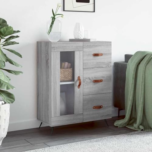 Makastle Modernes Sideboard Aufbewahrungsschrank Aufbewahrungsmöbel Standschrank Beistellschrank Flurschrank, Grau Sonoma 69,5x34x90 cm Holzwerkstoff Makastle Modernes Sideboard Aufbewahrungsschrank Aufbewahrungsmöbel Standschrank Beistellschrank Flurschrank, Grau Sonoma 69,5x34x90 cm Holzwerkstoff von Makastle