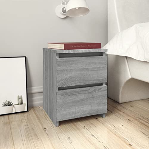 Makastle Nachttisch mit Stauraum, Night Stand Nachtschrank Schlichter Beistelltisch für Wohnzimmer Schlafzimmer, Grau Sonoma 30x30x40 cm Holzwerkstoff Makastle Nachttisch mit Stauraum, Night Stand Nachtschrank Schlichter Beistelltisch für Wohnzimmer Schlafzimmer, Grau Sonoma 30x30x40 cm Holzwerkstoff von Makastle