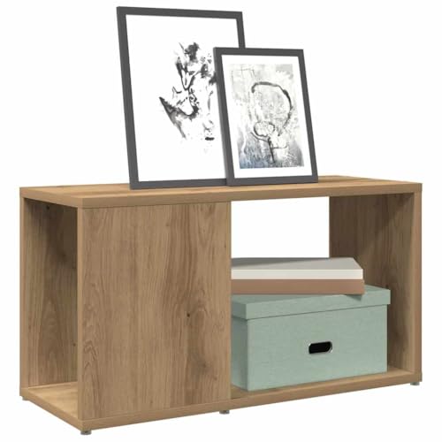 Makastle TV-Schrank mit Stauraum, Vitrine, Schließfächer für Eingang, Schlafzimmer, Wohnzimmer, Einfache Montage, Artisan-Eiche 60x24x32 cm Holzwerkstoff Makastle TV-Schrank mit Stauraum, Vitrine, Schließfächer für Eingang, Schlafzimmer, Wohnzimmer, Einfache Montage, Artisan-Eiche 60x24x32 cm Holzwerkstoff von Makastle