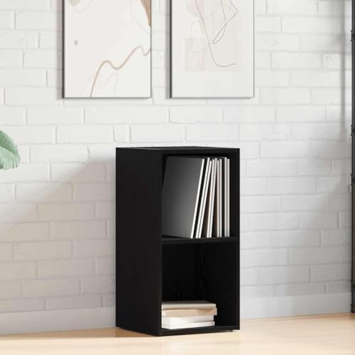 Makastle Vinyl Schallplatten Aufbewahrungsbox Einheit Medien Lagerung Display Regal Organizer Einheit Fall Schrank Wohnzimmer Möbel, Schwarz Eichen-Optik 71x34x36cm Makastle Vinyl Schallplatten Aufbewahrungsbox Einheit Medien Lagerung Display Regal Organizer Einheit Fall Schrank Wohnzimmer Möbel, Schwarz Eichen-Optik 71x34x36cm von Makastle
