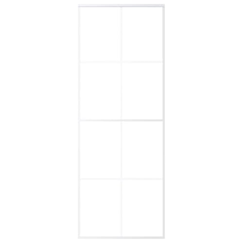 Schiebetür Rechteckig mit Beschlag & Aluminiumrahmen, Küchentür mit Türstopper für Duschraum Badezimmer, klares ESG-Glas 76x205 cm Schwarz Schiebetür Rechteckig mit Beschlag & Aluminiumrahmen, Küchentür mit Türstopper für Duschraum Badezimmer, klares ESG-Glas 76x205 cm Schwarz von Makastle