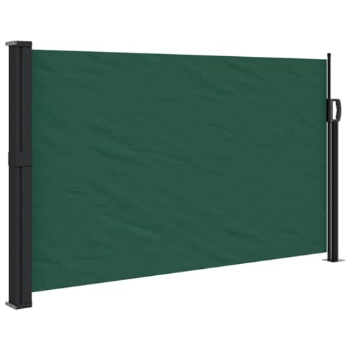 Seitenmarkise Ausziehbar, Seitensichtschutz mit Zubehör für Terrasse, Garten, UV-Schutz, Automatisches Rollback, Dunkelgrün 117x300 cm Polyester Seitenmarkise Ausziehbar, Seitensichtschutz mit Zubehör für Terrasse, Garten, UV-Schutz, Automatisches Rollback, Dunkelgrün 117x300 cm Polyester von Makastle