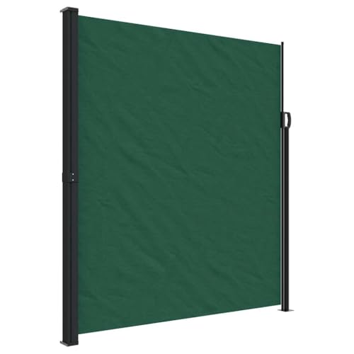 Seitenmarkise Ausziehbar mit Montagezubehör, Balkonmarkise für Hinterhof, Garten, Platz sparen, Einfach zu verwenden, Dunkelgrün 220x500 cm Polyester Seitenmarkise Ausziehbar mit Montagezubehör, Balkonmarkise für Hinterhof, Garten, Platz sparen, Einfach zu verwenden, Dunkelgrün 220x500 cm Polyester von Makastle