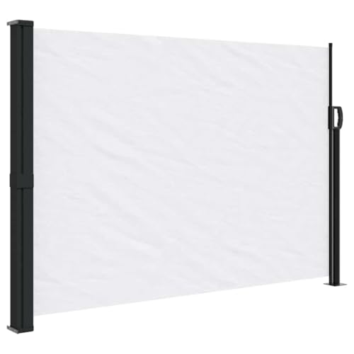 Seitenmarkise Ausziehbar mit Zubehör, Seitensichtschutz langlebig mit Metallrahmen für Terrasse, Garten, UV-Schutz, Polyester 140x300 cm Weiß Seitenmarkise Ausziehbar mit Zubehör, Seitensichtschutz langlebig mit Metallrahmen für Terrasse, Garten, UV-Schutz, Polyester 140x300 cm Weiß von Makastle