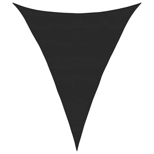 Sonnensegel Dreieckig mit Rostschutzring und PE-Fixseil, Baldachin für Rasen Terrasse, Wasserdicht, UV-beständig, 160 g/m² Schwarz 5x7x7 m HDPE Sonnensegel Dreieckig mit Rostschutzring und PE-Fixseil, Baldachin für Rasen Terrasse, Wasserdicht, UV-beständig, 160 g/m² Schwarz 5x7x7 m HDPE von Makastle