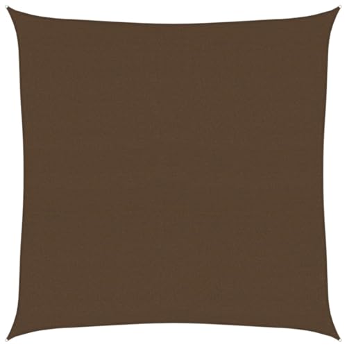 Sonnensegel Quadrat mit Rostschutzring und PE-Fixseil, Baldachin für Rasen Terrasse, Wasserdicht, Leicht zu reinigen, 160 g/m² Braun 6x6 m HDPE Sonnensegel Quadrat mit Rostschutzring und PE-Fixseil, Baldachin für Rasen Terrasse, Wasserdicht, Leicht zu reinigen, 160 g/m² Braun 6x6 m HDPE von Makastle