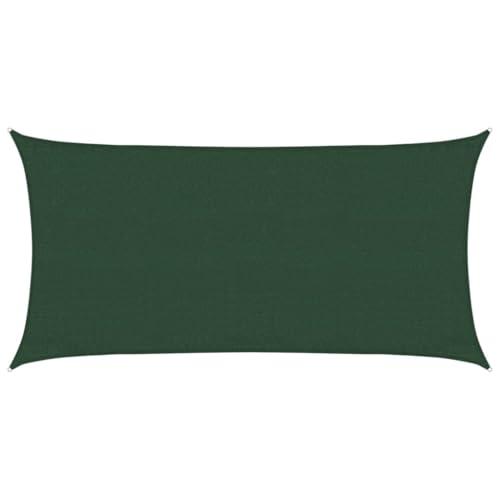 Sonnensegel Rechteckig mit 4 Seil und D-Rostschutzring, Baldachin Dauerhaft für Parks Schwimmbad, Robust und langlebig, 160 g/m² Dunkelgrün 3x6 m HDPE Sonnensegel Rechteckig mit 4 Seil und D-Rostschutzring, Baldachin Dauerhaft für Parks Schwimmbad, Robust und langlebig, 160 g/m² Dunkelgrün 3x6 m HDPE von Makastle