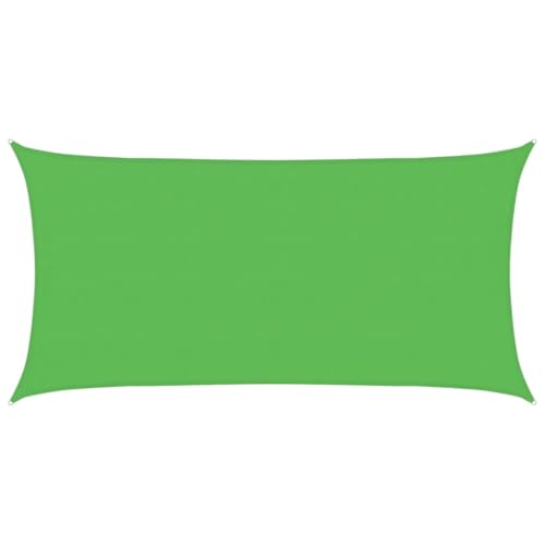 Sonnensegel Rechteckig mit D-Rostfreier Ring & 4 PE-Fixseil, Baldachin für Garten, Terrasse, Wind- und Sonnenschutz, 160 g/m² Hellgrün 4x7 m HDPE Sonnensegel Rechteckig mit D-Rostfreier Ring & 4 PE-Fixseil, Baldachin für Garten, Terrasse, Wind- und Sonnenschutz, 160 g/m² Hellgrün 4x7 m HDPE von Makastle