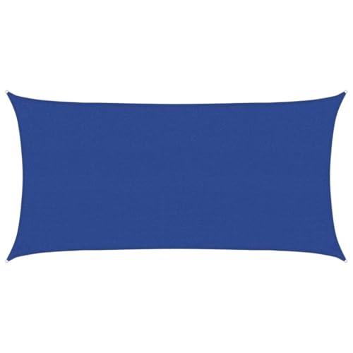 Sonnensegel Rechteckig mit PE-Fixseil & Rostschutzring, Baldachin für Garten, Swimmingpool, Sonnenschutz und wasserdicht, 160 g/m² Blau 2,5x4,5 m HDPE Sonnensegel Rechteckig mit PE-Fixseil & Rostschutzring, Baldachin für Garten, Swimmingpool, Sonnenschutz und wasserdicht, 160 g/m² Blau 2,5x4,5 m HDPE von Makastle
