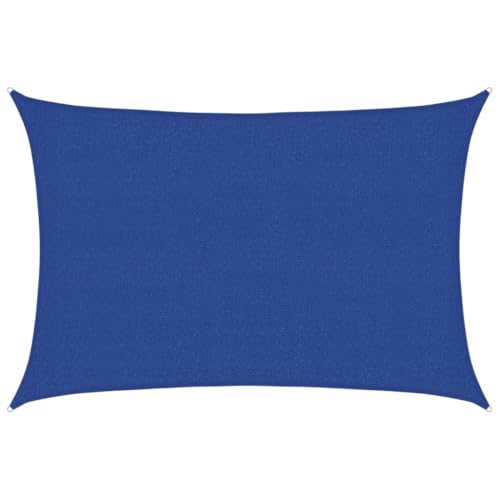Sonnensegel Rechteckig mit PE-Fixseil & Rostschutzring, Baldachin für Garten, Swimmingpool, Sonnenschutz und wasserdicht, 160 g/m² Blau 2,5x4 m HDPE Sonnensegel Rechteckig mit PE-Fixseil & Rostschutzring, Baldachin für Garten, Swimmingpool, Sonnenschutz und wasserdicht, 160 g/m² Blau 2,5x4 m HDPE von Makastle