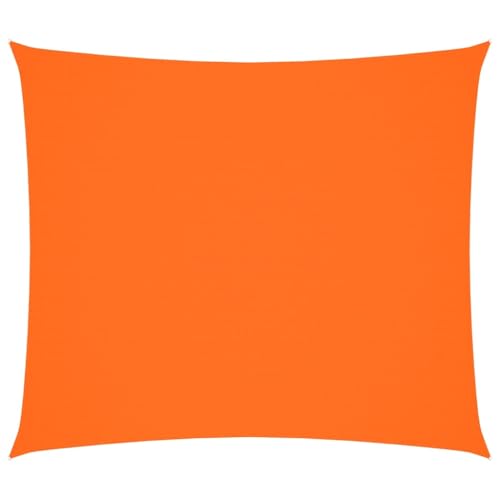 Sonnensegel mit 4 PE-Fixseil & Rostschutzring, Baldachin Rechteckig für Teich Carport, Wasserdicht, Leicht zu reinigen, Oxford-Gewebe 2,5x3 m Orange von Makastle