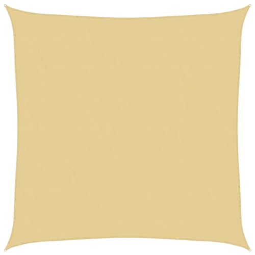 Sonnensegel mit D-Metallloch und Fixseil, Quadrat Baldachin für Grillplatz, Einfahrt, Reißfest, wetterfest, Sandfarbe 2x2 m 100% Polyester Oxford Sonnensegel mit D-Metallloch und Fixseil, Quadrat Baldachin für Grillplatz, Einfahrt, Reißfest, wetterfest, Sandfarbe 2x2 m 100% Polyester Oxford von Makastle