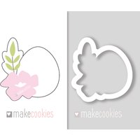 Osterei Mit Blumen Cookie Cutter, Cutters Für Ostern von MakeCookies