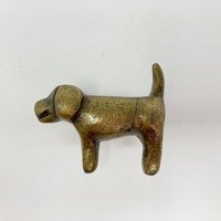Hund Knauf Aus Messing Antik | Schubladengriff Tiergriffschrank von MakeItFabulousStore