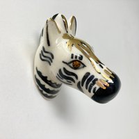 Keramik Zebra Knauf Mit Gold Und Schwarz Detail - Griff Küchenschrank Home von MakeItFabulousStore