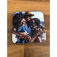 Personalisierte Freunde Foto Hardboard Untersetzer Ihr Bild Benutzerdefinierte Text Logo Teematte von MakeThisMineGifts