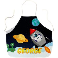 Personalisierte Kinderraum-Kleinkind-Schürze, Jeder Name, Bunte Küche Backen Kochen Pinny Child von MakeThisMineGifts