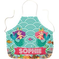 Personalisierte Kinder Meerjungfrau Kleinkind Schürze, Jeder Name, Bunte Küche Backen Kochen Pinny Kind von MakeThisMineGifts