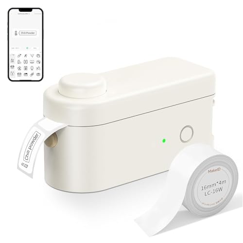 Makeid L1-C Bluetooth-Etikettendrucker, tragbarer Mini-Thermodrucker, Selbstklebender Etikettendrucker Kompatibel mit iOS und Android, ideal für Zuhause, Büro, Schule, Organisation Makeid L1-C Bluetooth-Etikettendrucker, tragbarer Mini-Thermodrucker, Selbstklebender Etikettendrucker Kompatibel mit iOS und Android, ideal für Zuhause, Büro, Schule, Organisation von Makeid