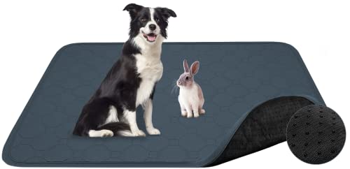 Waschbar Welpenunterlagen, Wiederverwendbare Puppy Pads, Groß Hunde PIPI Unterlagen mit Starker Wasseraufnahme, Haustier Unterlagen für Drinnen, Draußen, Reisen - 150 * 90 cm von FancyWhoop