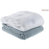Pucktuch 2er Set , 120x120cm, Design Kronen von Makian